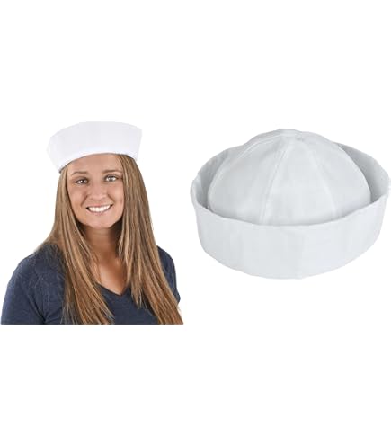 Amazon.com: Rhode Island Novelty - White Sailor Hat, Made of